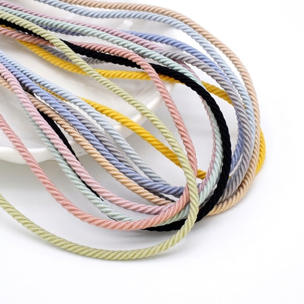 Sewing Necessities - 5M/Lot 2.5mm Elastic Rope Braided Elastic