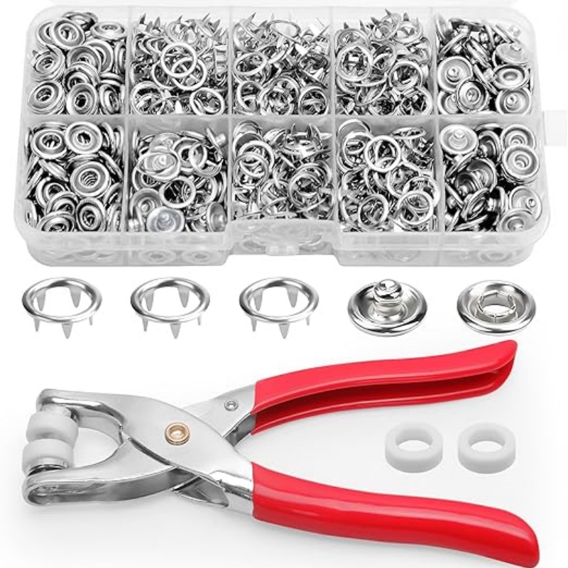 Snap Button Plier - 9.5mm Metal Snap Button Kit -