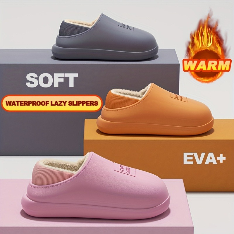 Sewing Fleece - Winter EVA Warm Slippers Men Women