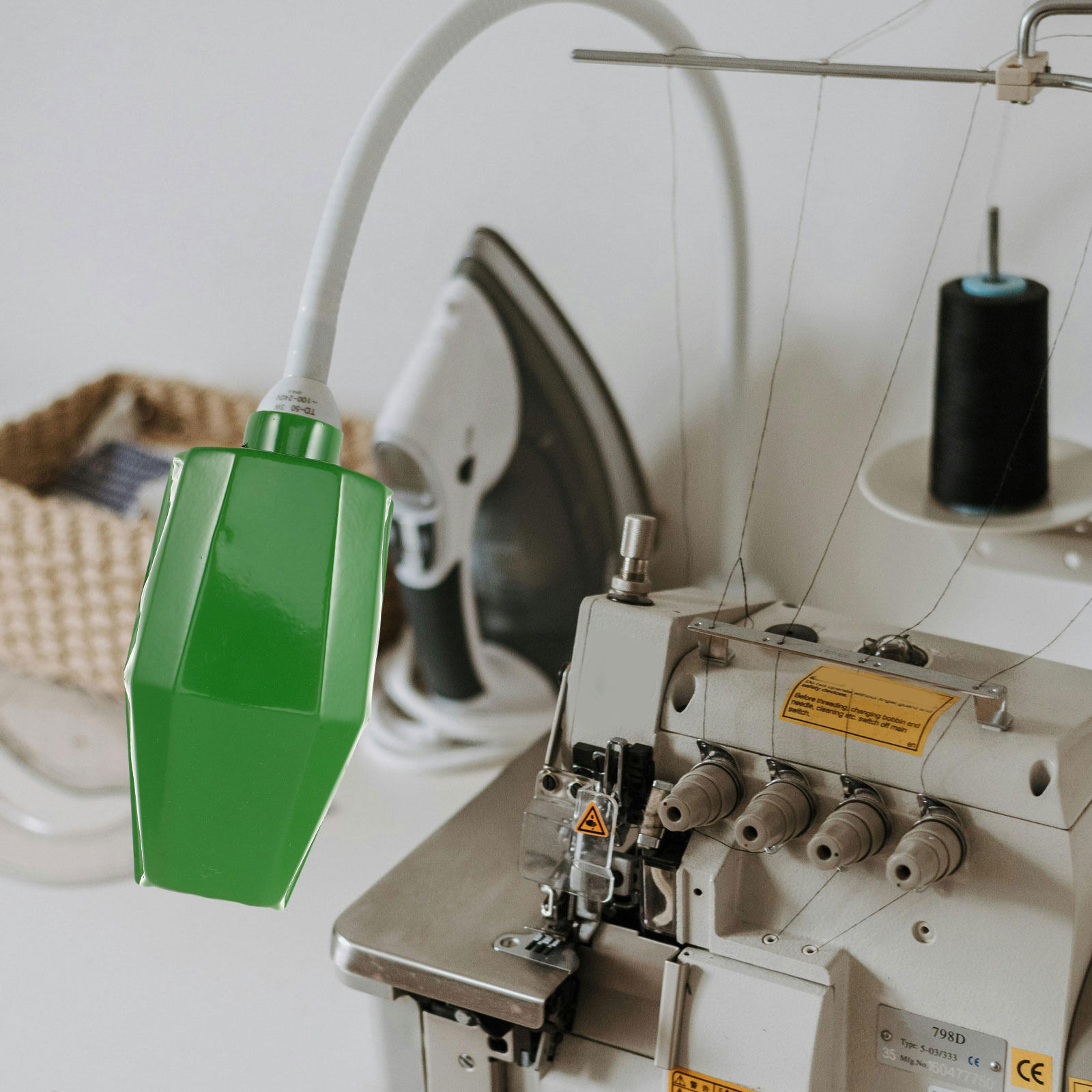 Sewing Factory - Machine Tool Lamp Shade Green Sturdy