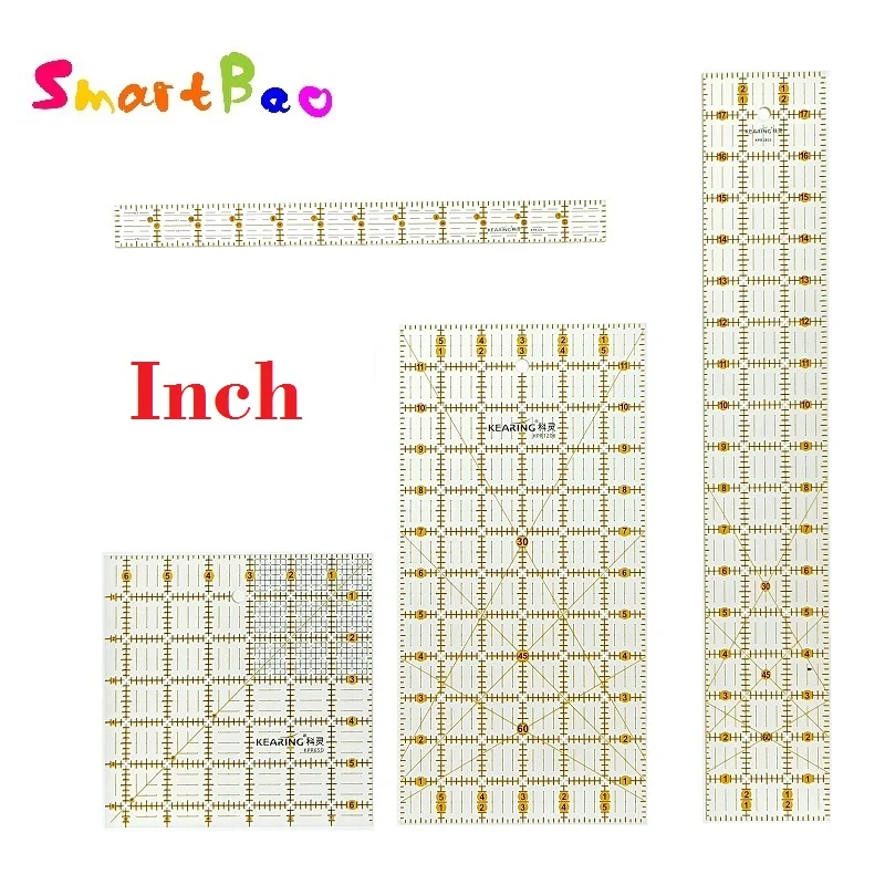 Quilting Ruler Square - Acrylic Quilting Patchwork Ruler with Double
