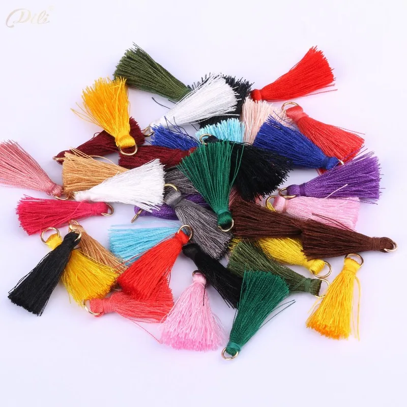 Is Sewing Textile Art - 300pcs/Lot 3cm Polyester Loop Small Tassel