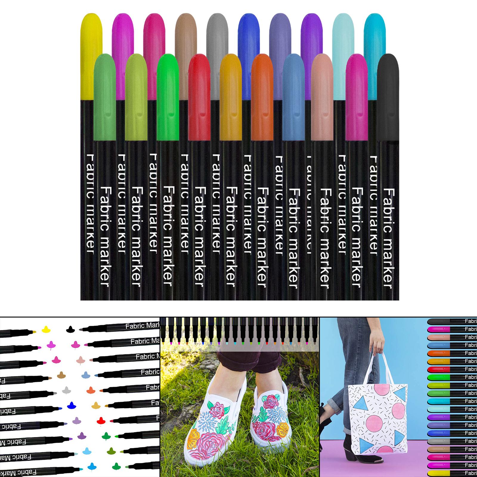Is Sewing Textile Art - Colorful Fabric Markers Pens Permanent Crafts
