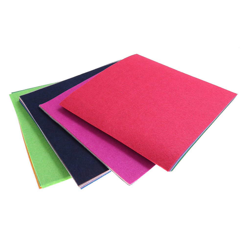 Is Sewing Textile Art - 40Pcs Vibrant Nonwoven Fabric Sheets 15x15cm