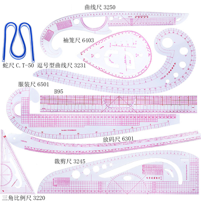 Quilting Ruler Square - 5/6/9pcs Set Tailor Measuring Ruler Kit
