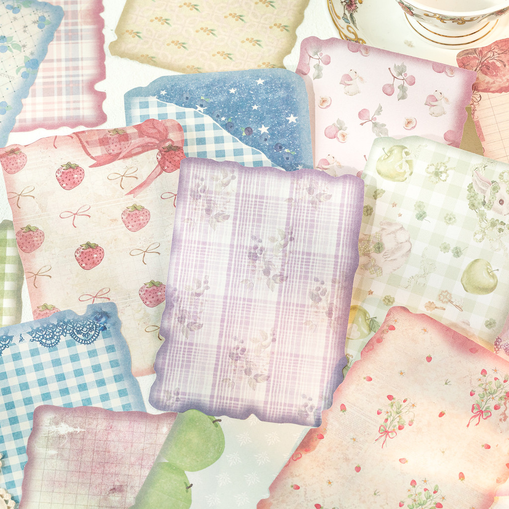 Pattern Tissue Paper - 30sheets Vintage Scrapbook Paper Scrapbooking Supplies