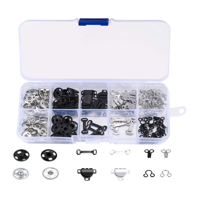 Hook Eye Fastener - 100 Pcs Sewing Hooks and Eyes