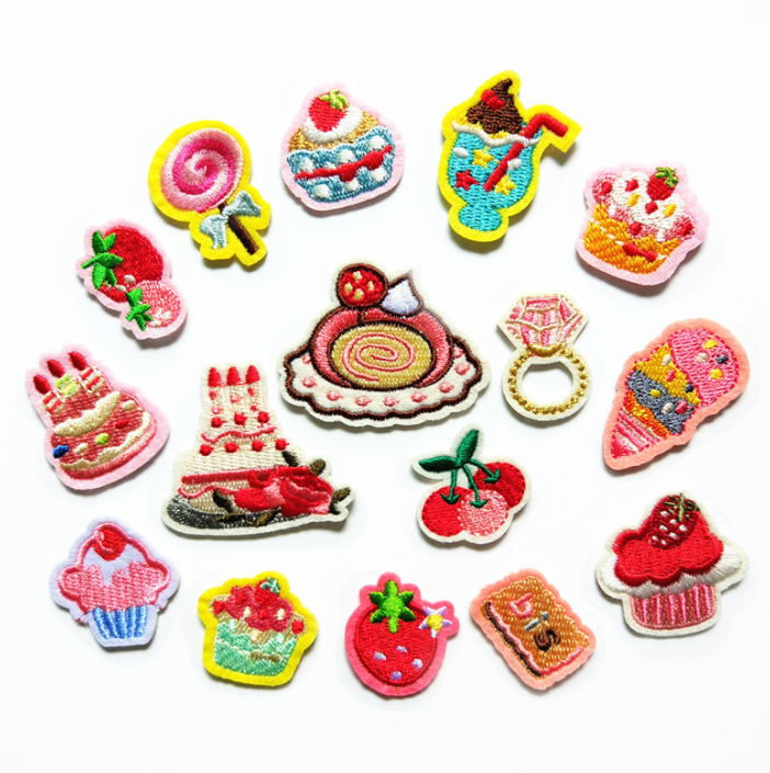 Sewing Id - 10 Pcs Fruit Cake Embroidered Patch
