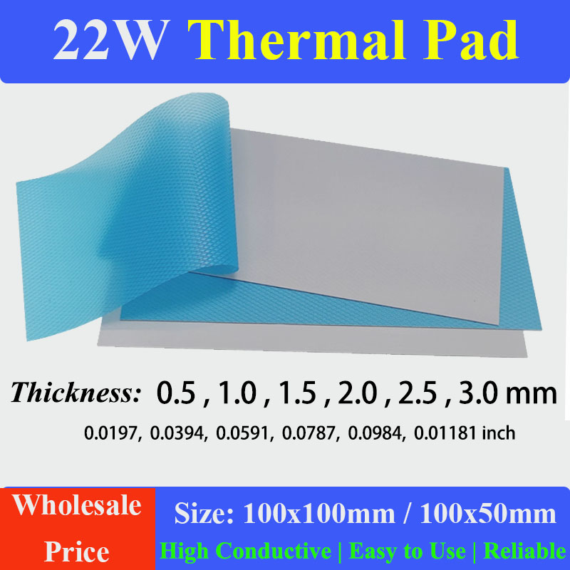 Fabric Softener Sheet - 22W/mk 100x100mm Soft Thermal Pad Sheets
