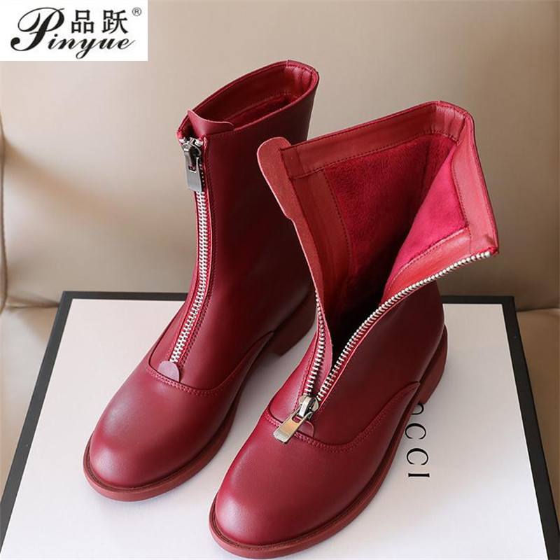 Sewing Front Zipper - 3cm Genuine Leather Trend Front Zipper