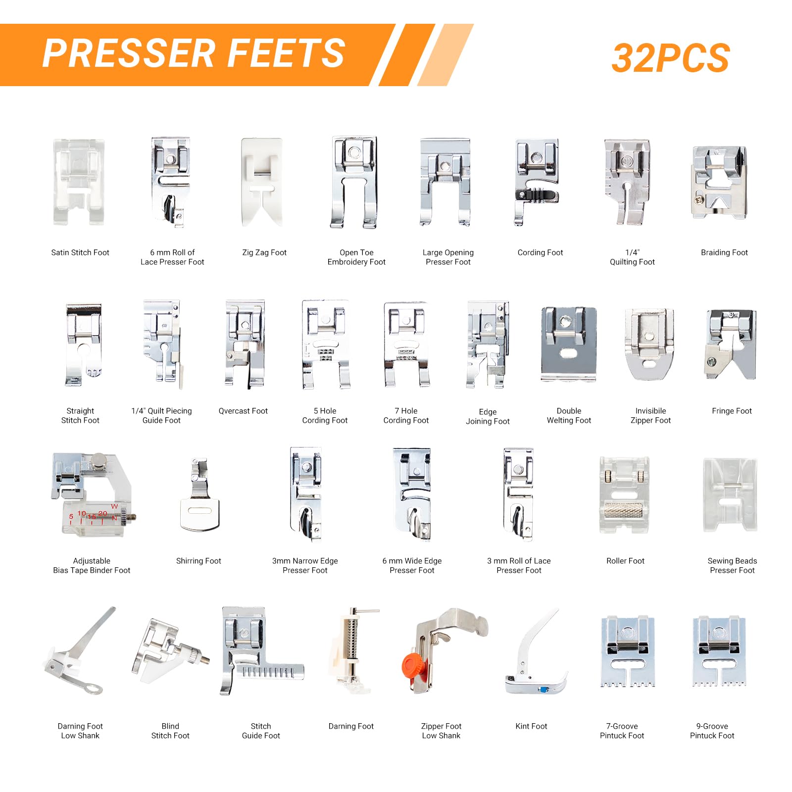 Sewing Kit - 32 in 1 Multi-Function Sewing Presser