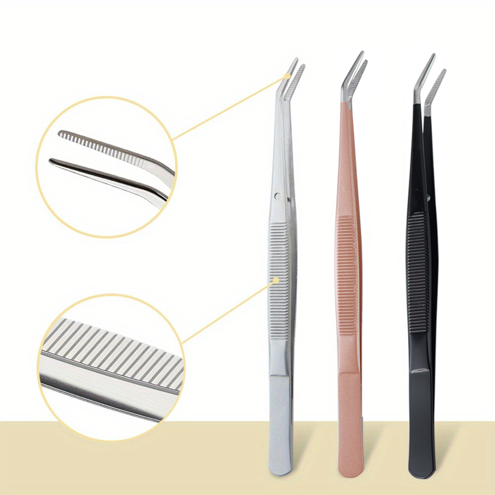 Textile Sewing Machines - Precision Curved Serrated Tip Stainless Steel