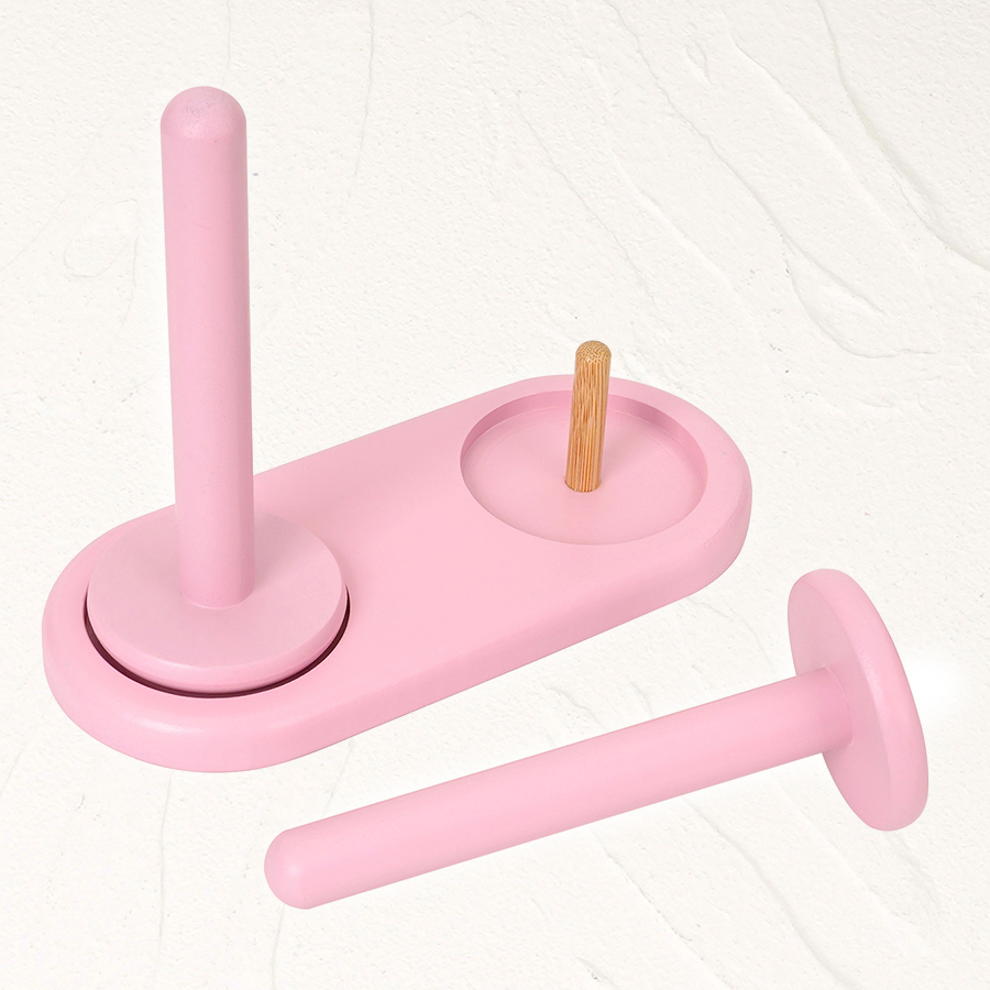 Sewing Necessities - 1pc Double-Axis Wooden Yarn Holder, Rotatable