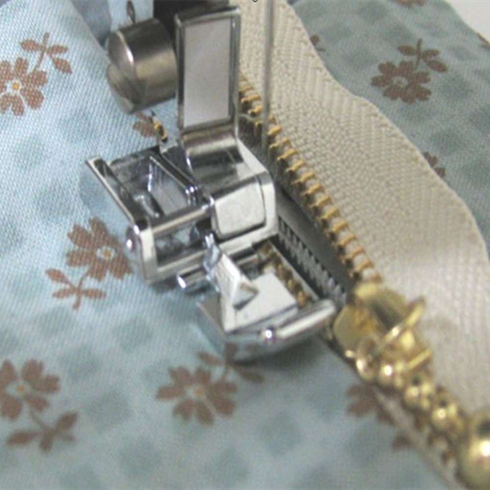 Rolled Hem Foot - Compatible Metal Zipper Presser Sewing Foot,