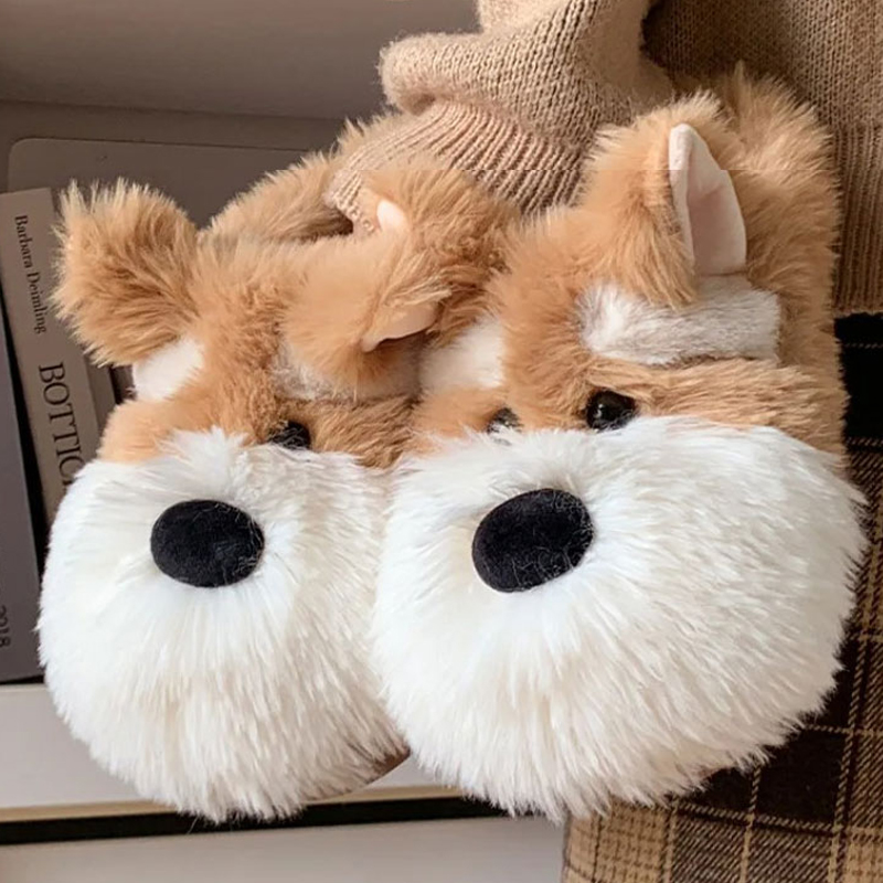 Sewing Fleece - Dog Home Fuzzy Slipper Women Puppy