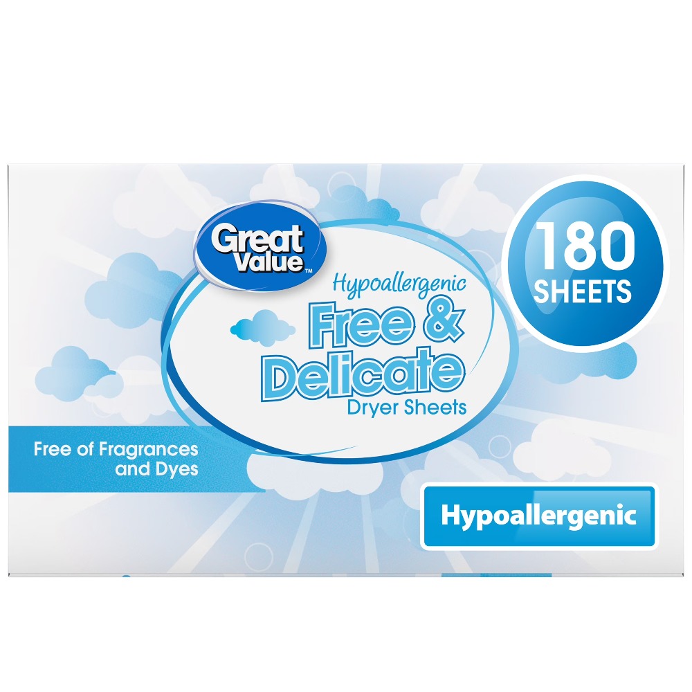 Fabric Softener Sheet - Hypoallergenic Fabric Softener Dryer Sheets for