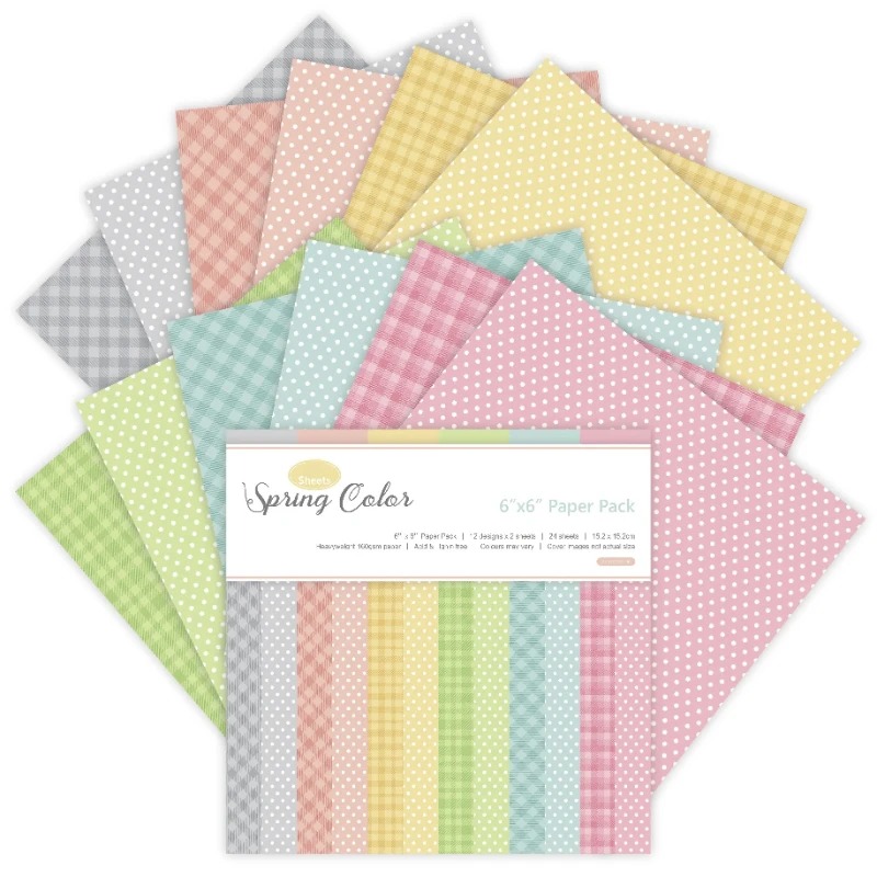 12 Sheets Spring Colors Craft  - Pattern Tissue Paper recension och pris