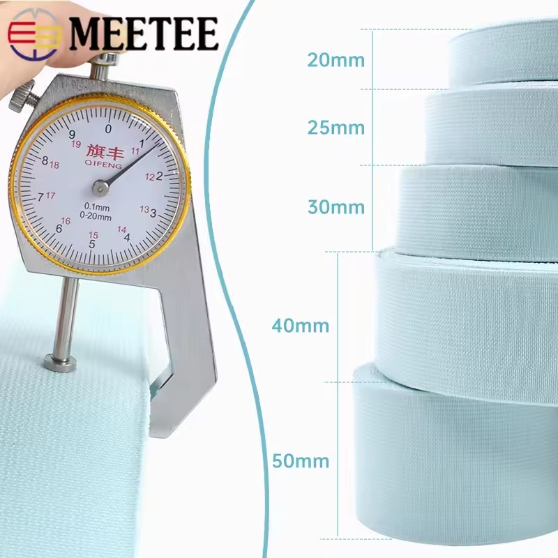3/5Meters 20-50mm Flat Elastic - Binding Tape Bias recension och pris