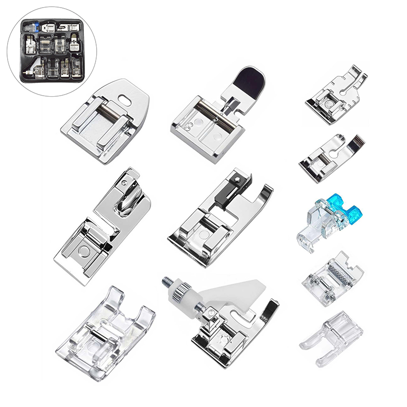 △ 11 Pcs Sewing Machine Presse - Rolled Hem Foot recension och pris