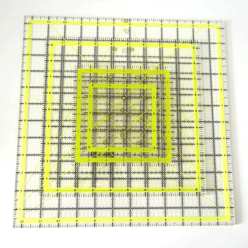 4Pcs Square Acrylic Quilting R - Quilting Ruler Square recension och pris
