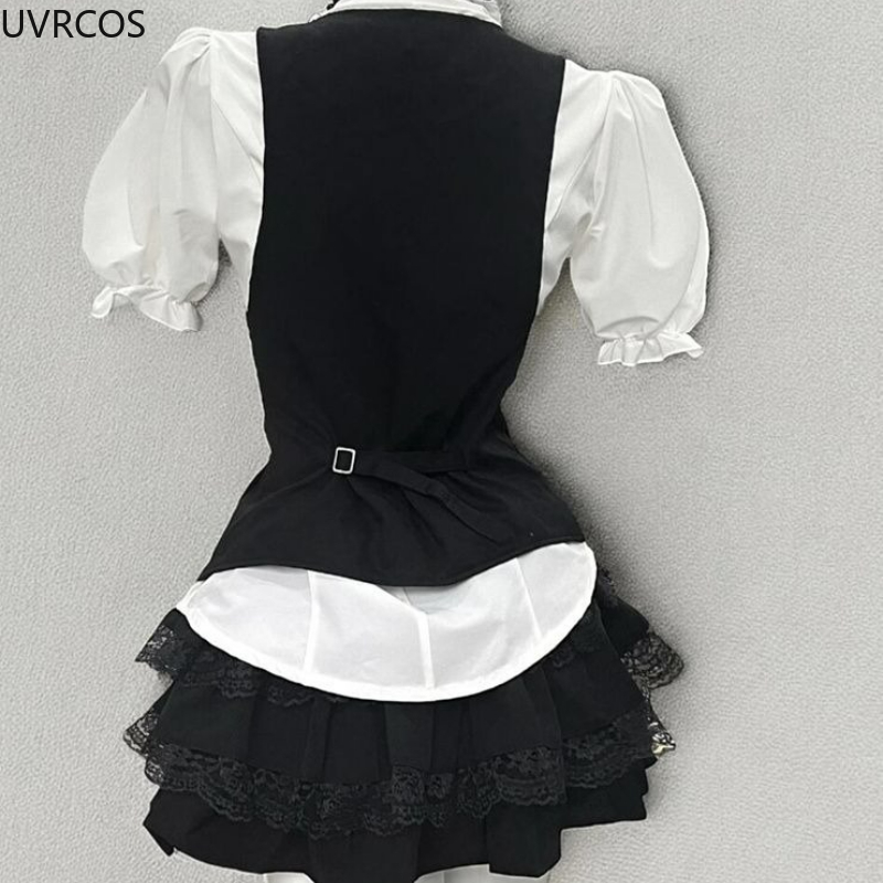 Y2k Aesthetic Lolita Style Swe - Sewing Vest recension och pris
