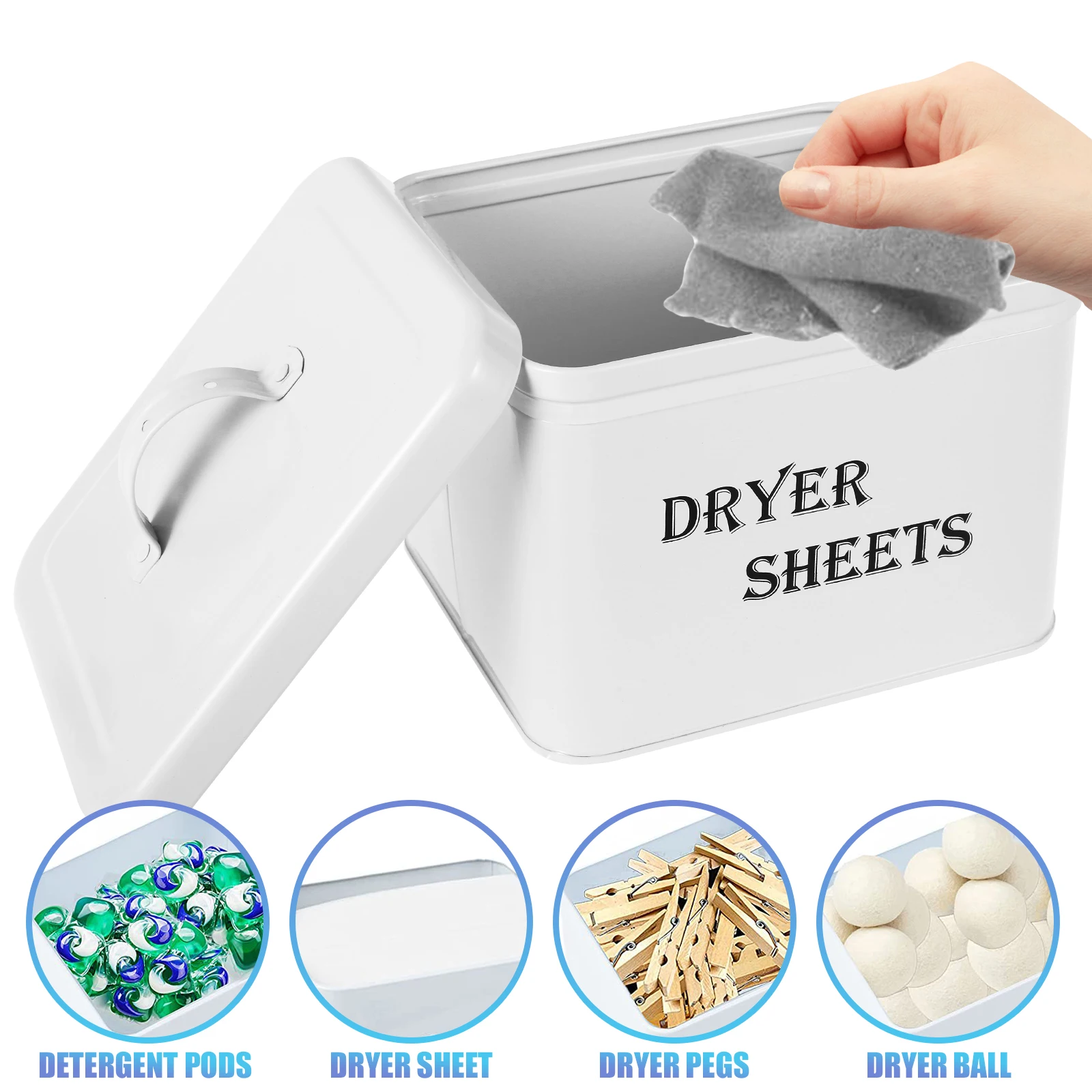 Dryer Sheet Boxes with Lid Reu - Fabric Softener Sheet recension och pris