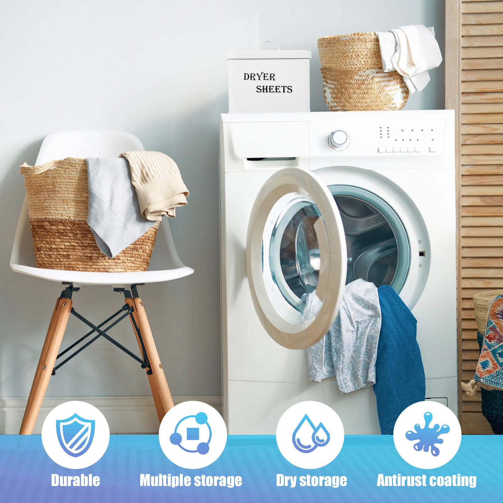 Dryer Sheet Boxes with Lid Reu - Fabric Softener Sheet recension och pris