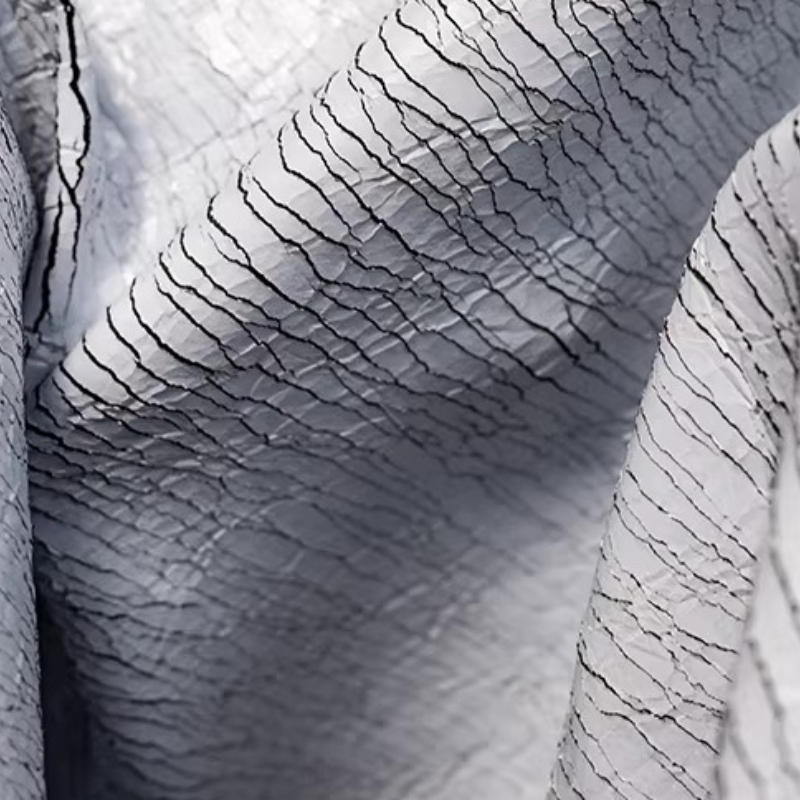 Grey Retro Cracked Leather Tex - Is Sewing Textile Art recension och pris