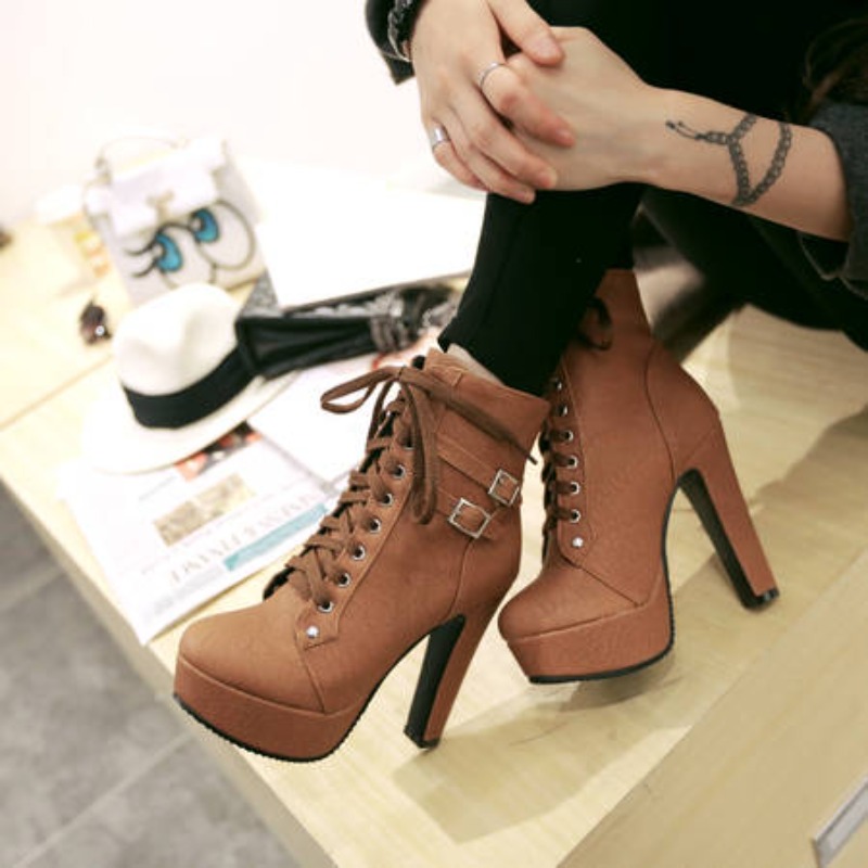 Winter Women Platform Ankle Bo - Sewing Fleece recension och pris