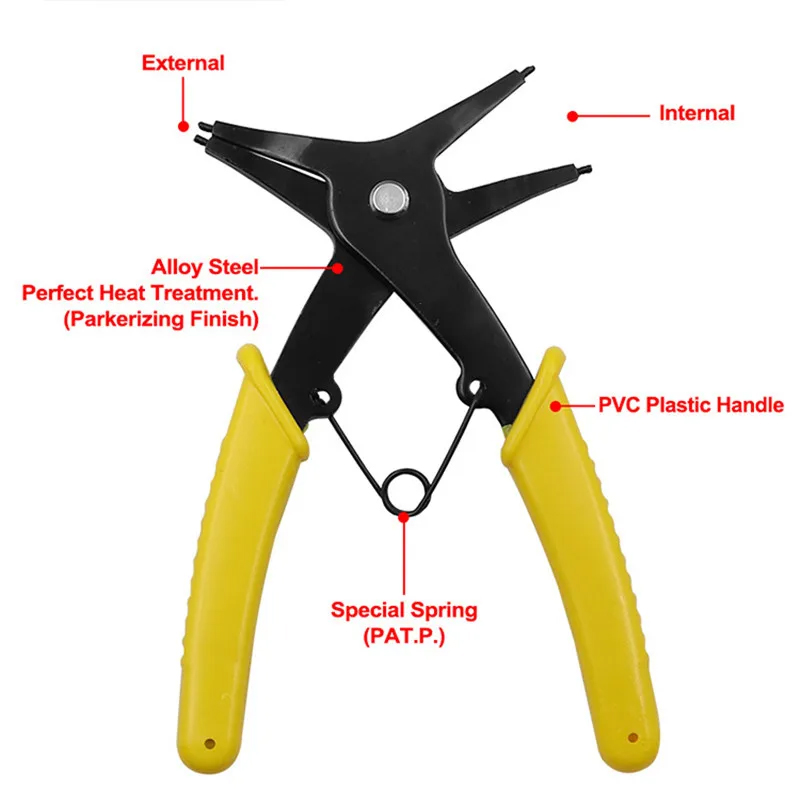 2 in 1 Snap Ring Plier 4 Way T - Snap Button Plier recension och pris