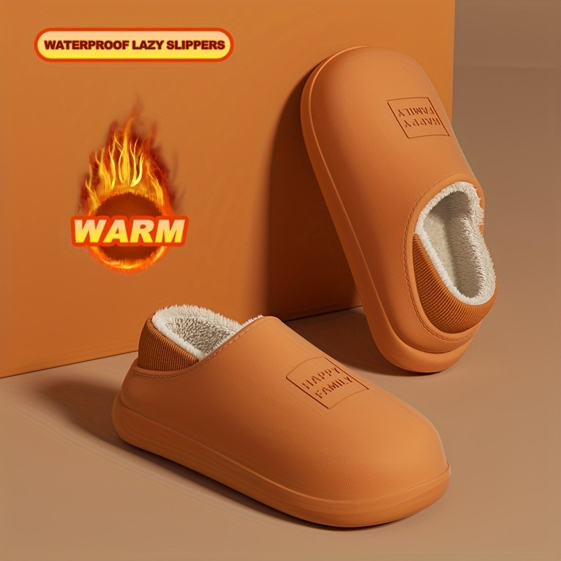 Winter EVA Warm Slippers Men W - Sewing Fleece recension och pris