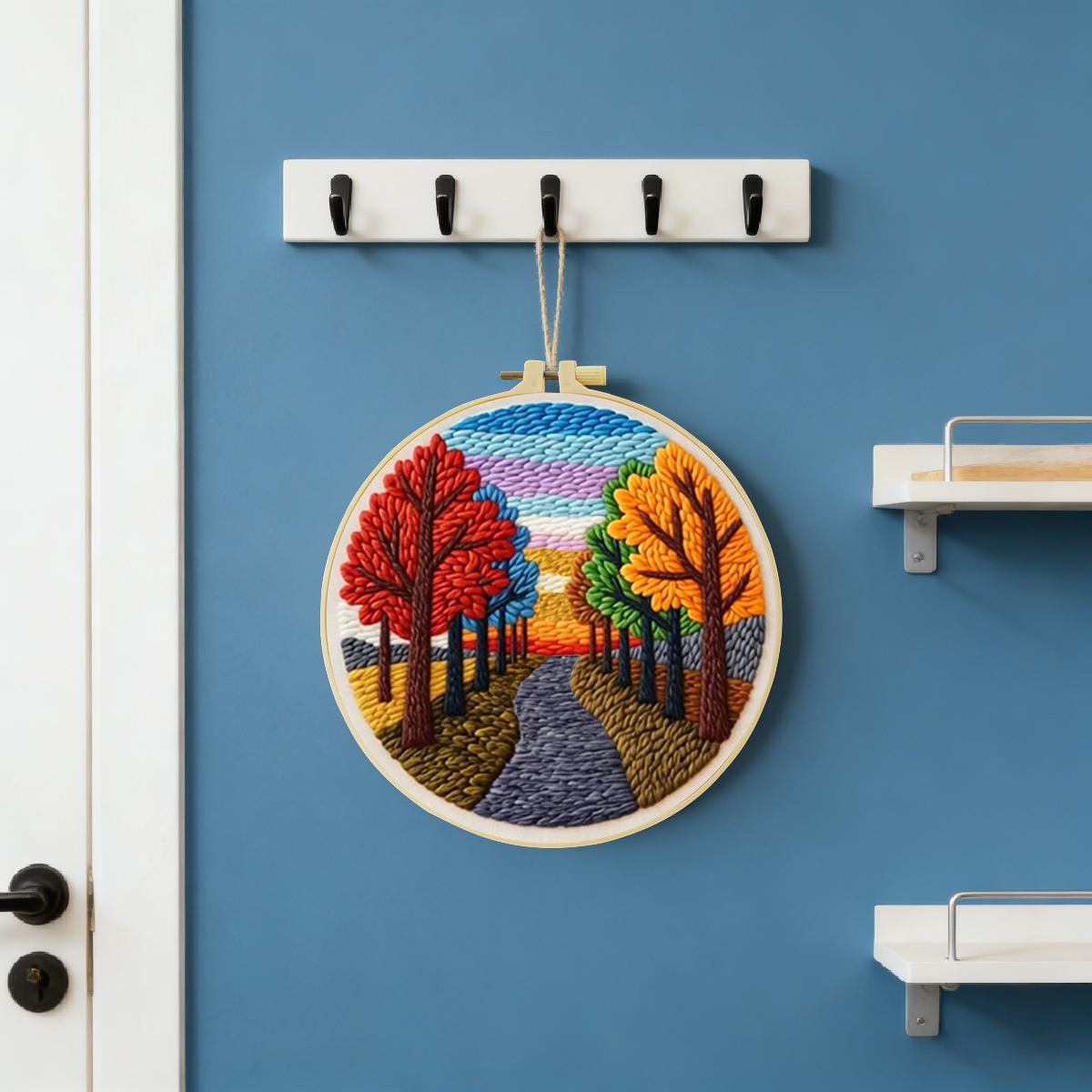 20X20CM/7.87inch Scenery Punch - Is Sewing Textile Art recension och pris