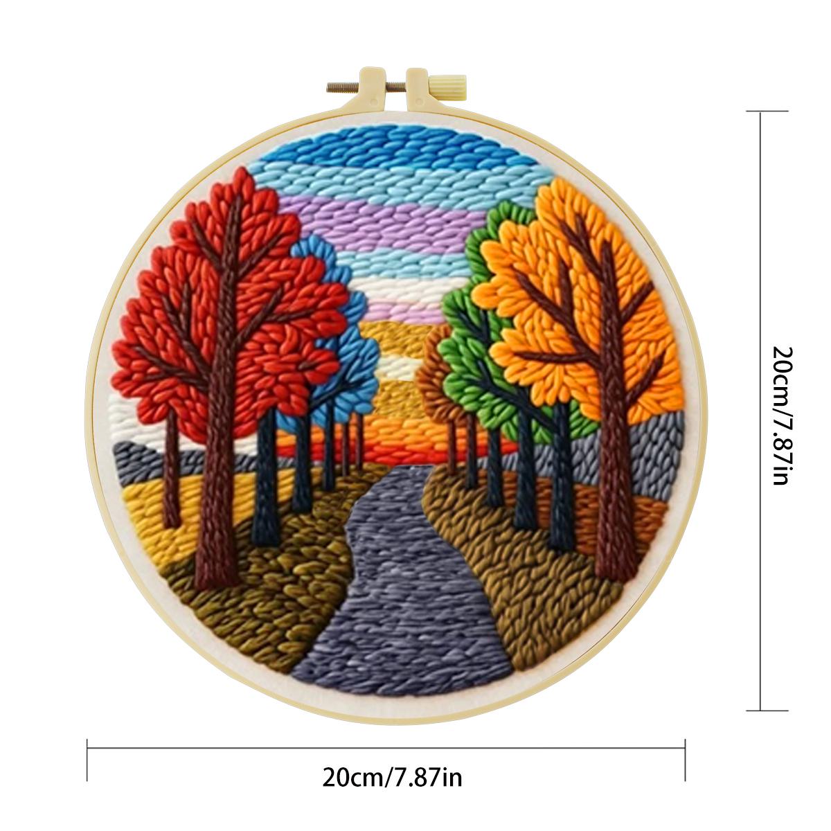 20X20CM/7.87inch Scenery Punch - Is Sewing Textile Art recension och pris