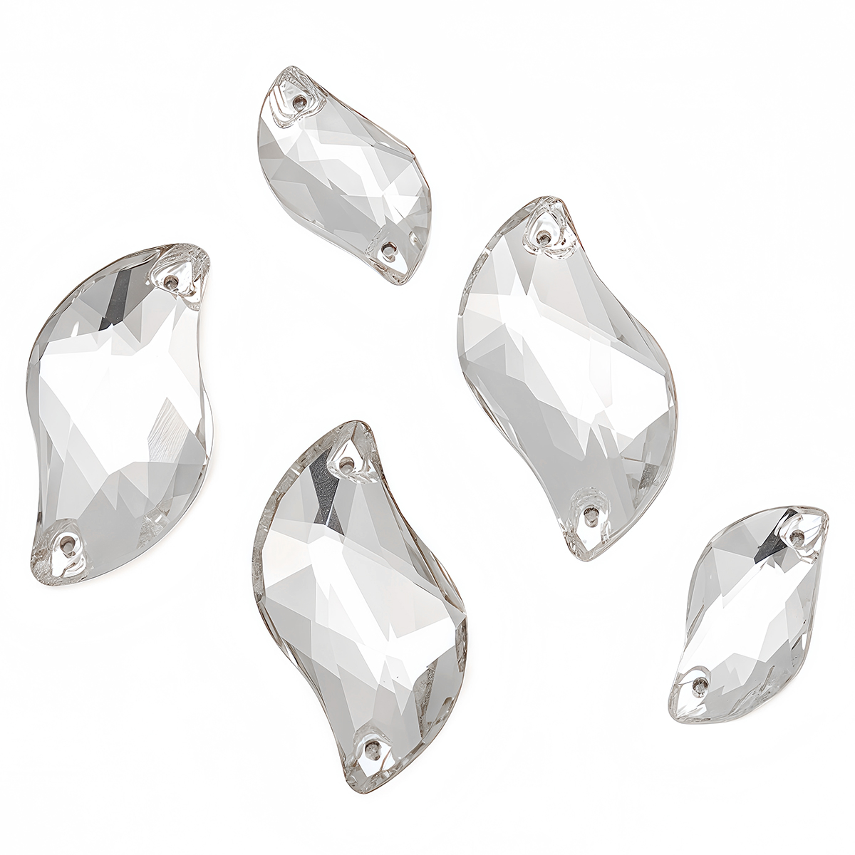 S Shape Sew On Rhinestone Crys - Sewing V recension och pris
