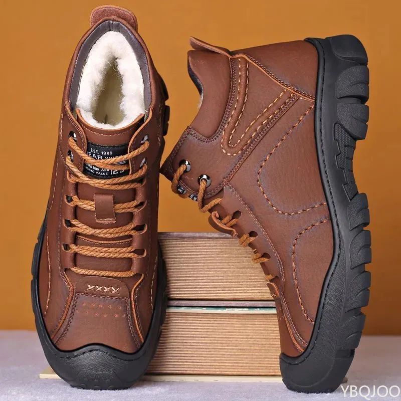 Men's Winter Velvet Thick Boot - Sewing Fleece recension och pris