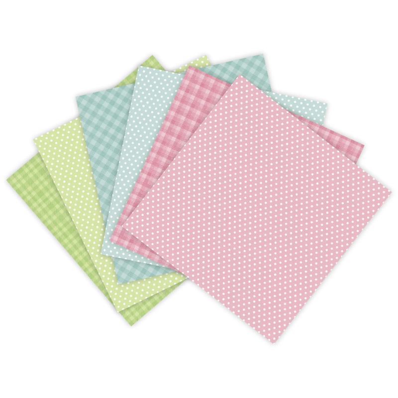 12 Sheets Spring Colors Craft  - Pattern Tissue Paper recension och pris