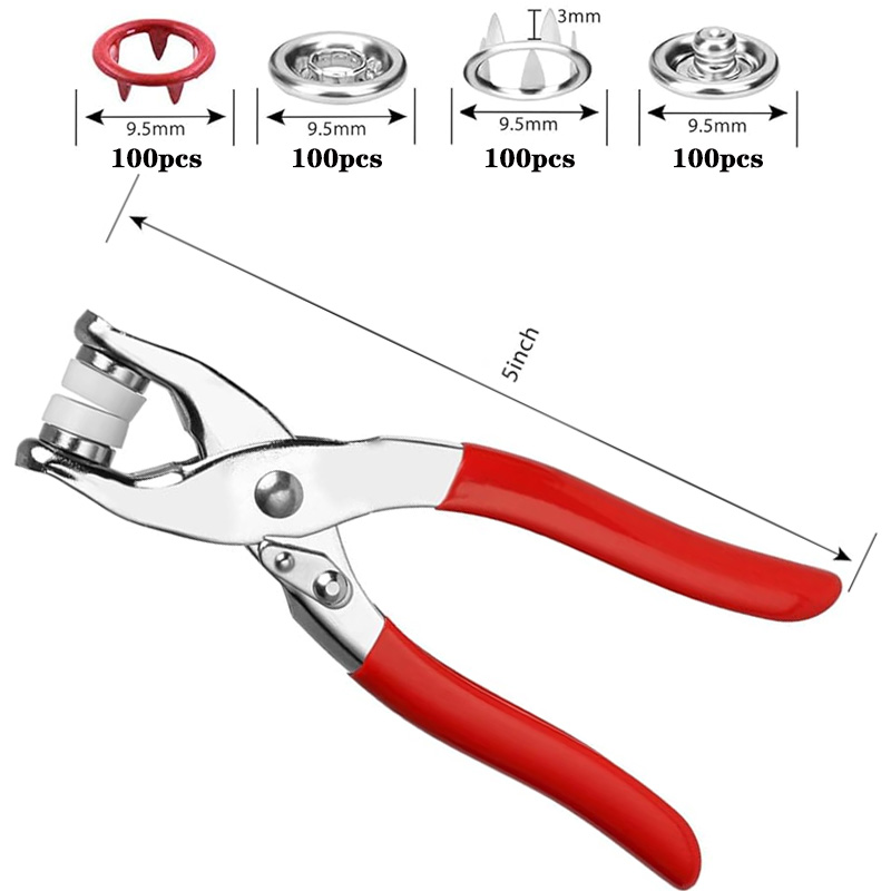 100 Sets Snap Pliers Automatic - Snap Button Plier recension och pris