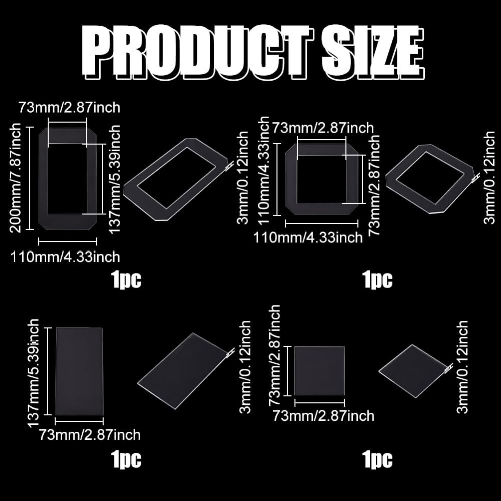 2 Sets Quilting Template Clear - Quilting Ruler Square recension och pris