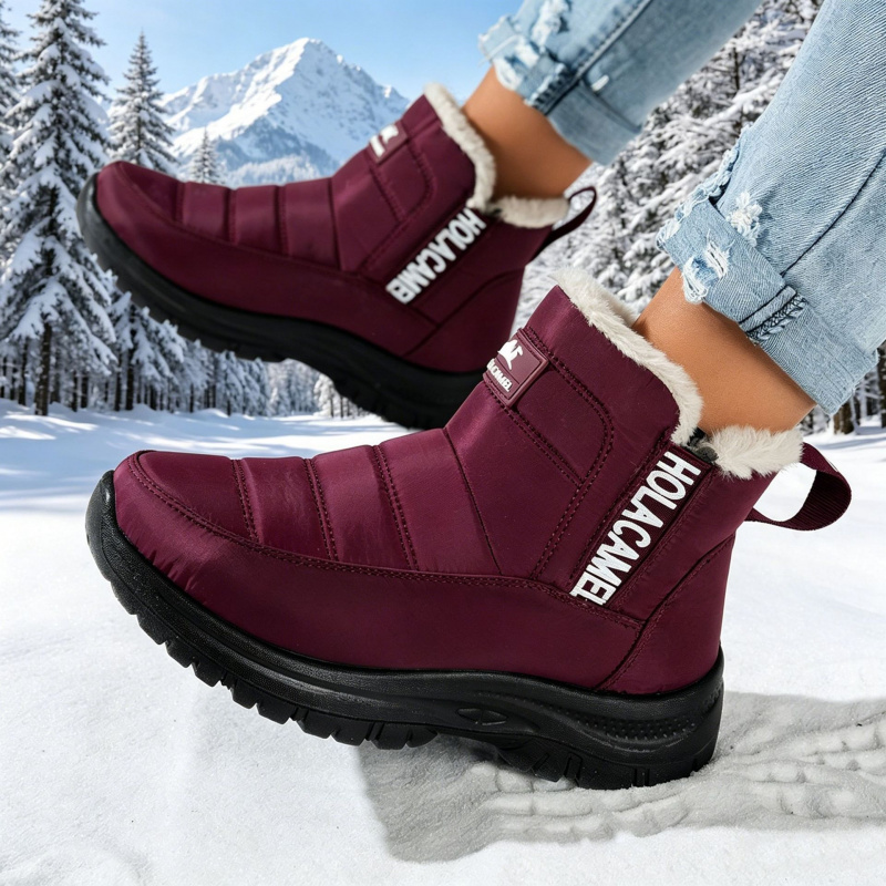 Women's snow boots with thick  - Sewing Fleece recension och pris