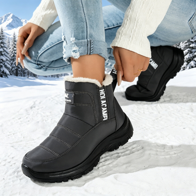 Women's snow boots with thick  - Sewing Fleece recension och pris