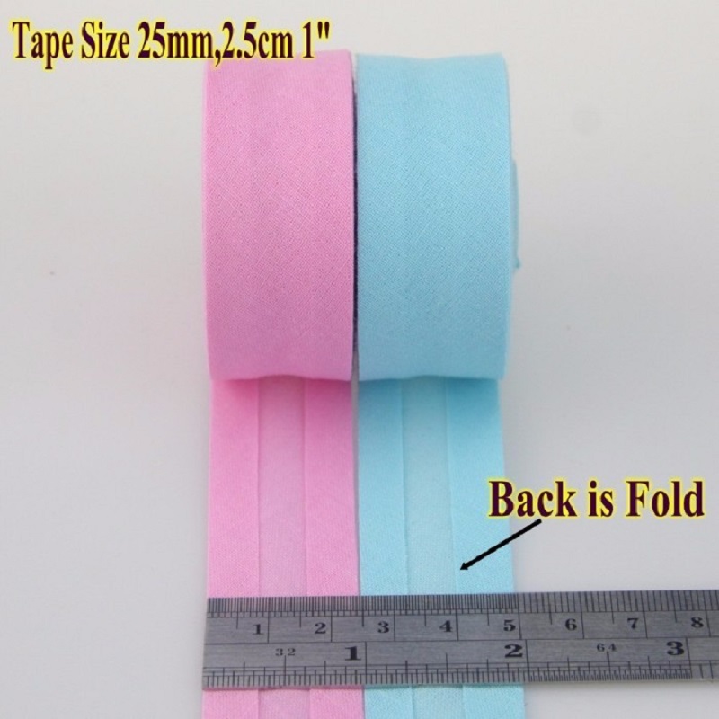 25mm Cotton Folded Bias Tape I - Binding Tape Bias recension och pris