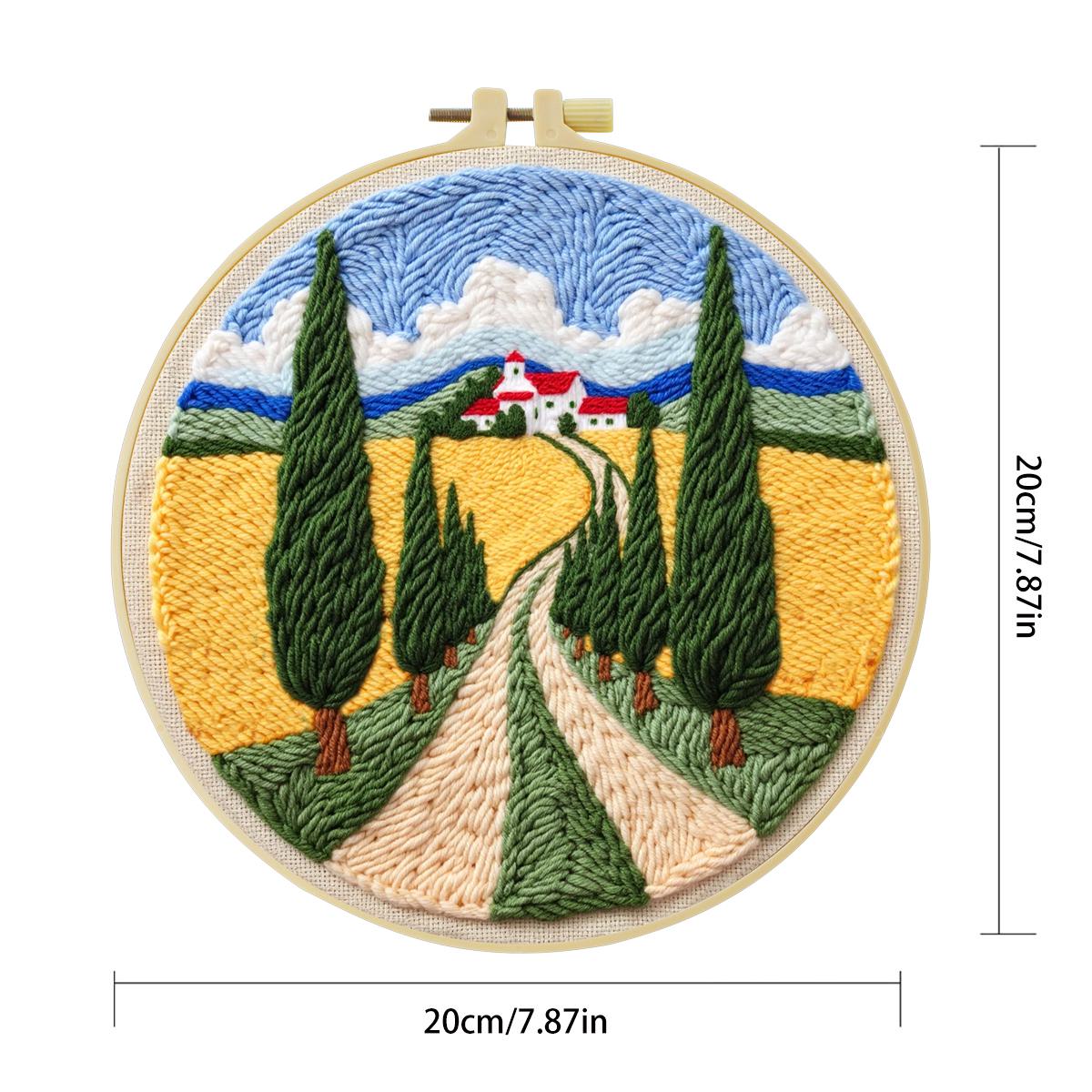 20X20CM/7.87inch Field Punch N - Is Sewing Textile Art recension och pris