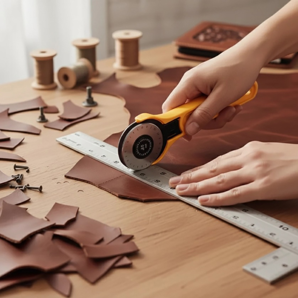 45mm Rotary Fabric Cutter Leat - Sewing Necessities recension och pris