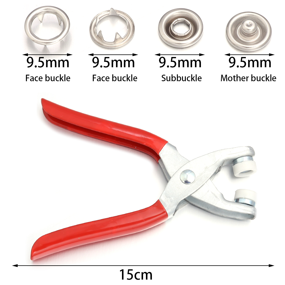 50sets 7.5/9.5/11mm Stainless  - Snap Button Plier recension och pris