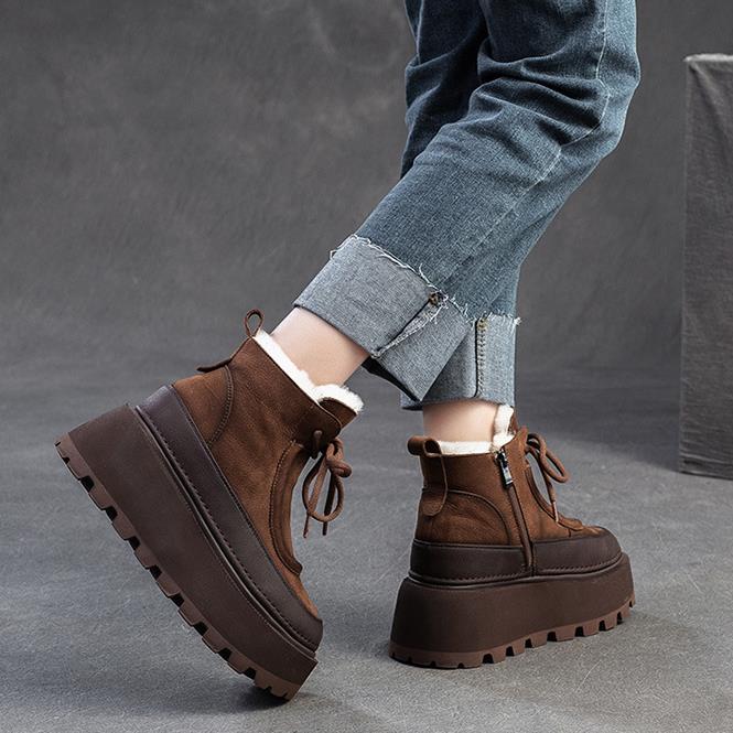 Women's Retro Winter Snow Boot - Sewing Fleece recension och pris