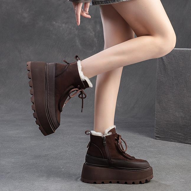 Women's Retro Winter Snow Boot - Sewing Fleece recension och pris