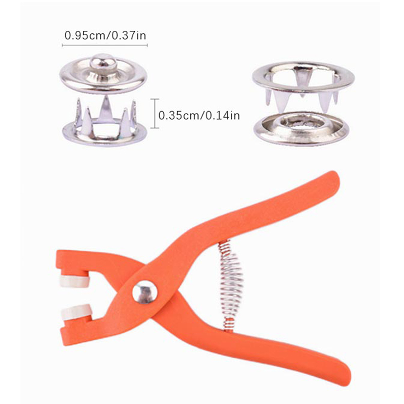 50/100PCS Metal Sewing Button  - Snap Button Plier recension och pris