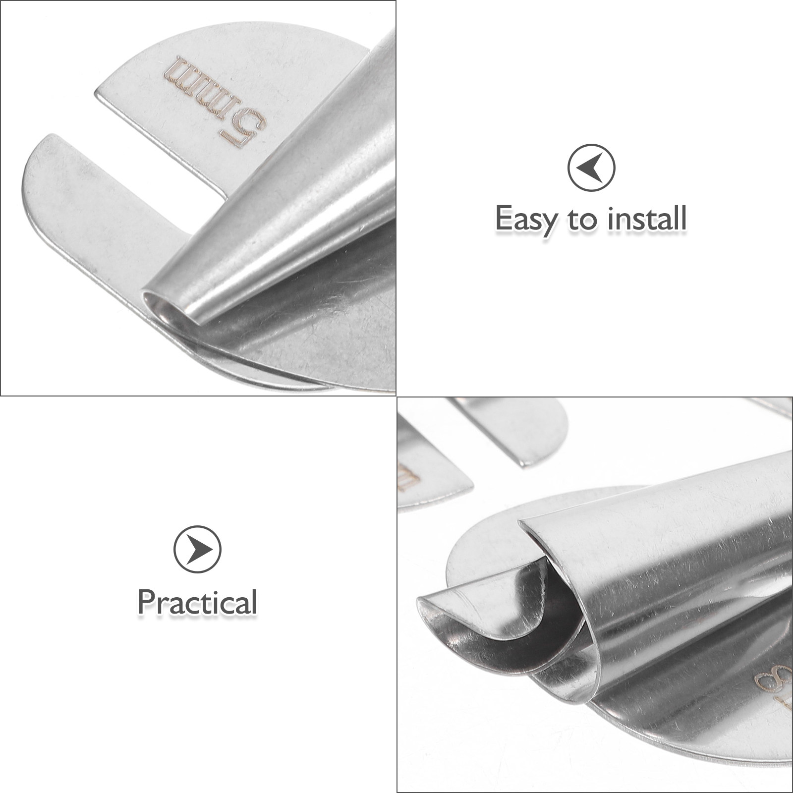 6Pcs Universal Spiral Rolled H - Rolled Hem Foot recension och pris