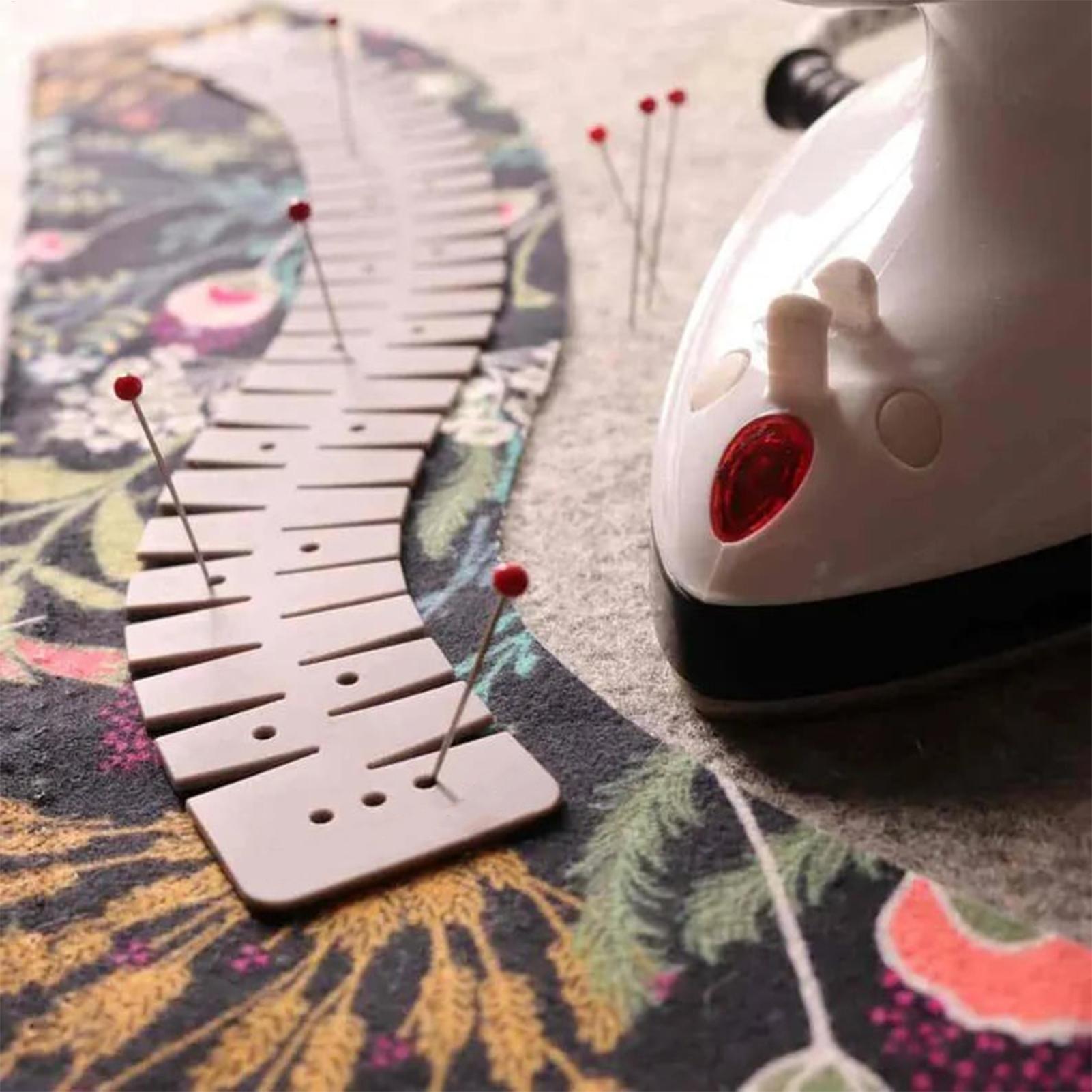 Silicone Hemming Ruler With Ma - Sewing Necessities recension och pris