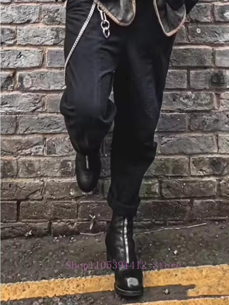 Luxury Men Shoes Genuine Leath - Sewing Front Zipper recension och pris